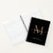 Elegant Black Gold Monogram Script Name Recipe