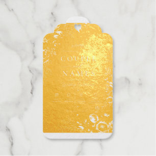 Elegant Black & Gold Personalised Gift Tags