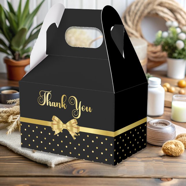 Elegant Black & Gold Surprise Birthday Party Favour Box (Creator Uploaded)