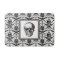 Elegant Black Gothic Damask Pattern Skull