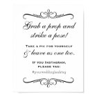 Elegant Black Grab a Prop Wedding Photo Booth
