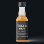 Elegant Black Groom Bachelor Party Wedding  Liquor Bottle Label<br><div class="desc">Elegant Black Groom Bachelor Party Wedding Custom Liquor Bottle Labels</div>