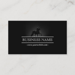 Elegant Black Horse Business Card
