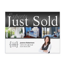 Elegant Black Just sold real estate template