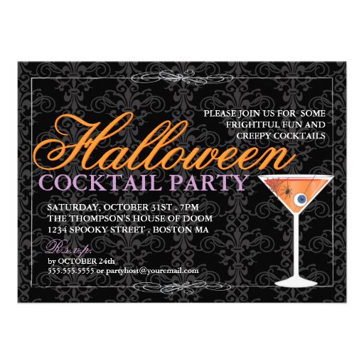 Halloween Cocktail Party Invitation 3