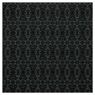 Elegant Black Lace Seamless Pattern Fabric