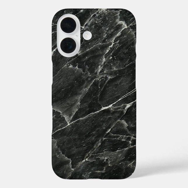 Elegant Black Marble Case-Mate iPhone Case (Back)