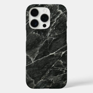 Elegant Black Marble iPhone 16 Pro Case