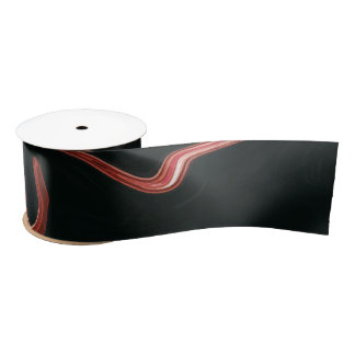 Elegant Black Marble Texture Background Satin Ribbon