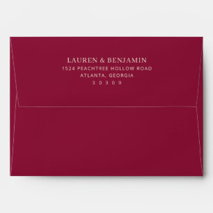 Elegant Black Minimalist Calligraphy Envelope