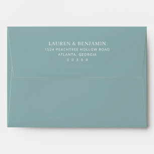 Elegant Black Minimalist Calligraphy Envelope