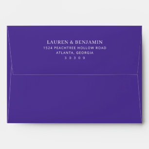 Elegant Black Minimalist Calligraphy Envelope