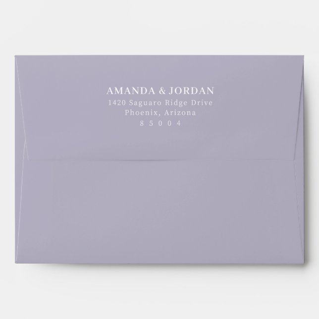Elegant Black Minimalist Calligraphy Envelope (Back (Top Flap))