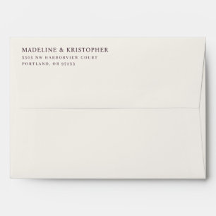 Elegant Black Minimalist Envelope