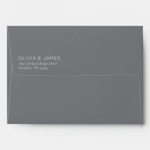 Elegant Black Minimalist Envelope