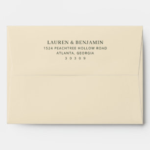 Elegant Black Minimalist Envelope