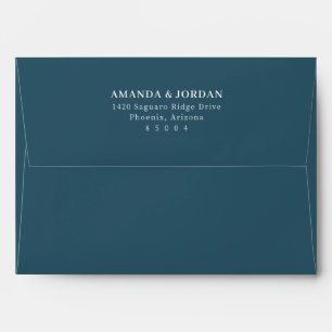 Elegant Black Minimalist Typographic Envelope