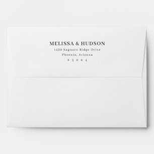 Elegant Black Minimalist Typographic Envelope
