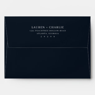 Elegant Black Minimalist Typographic Envelope
