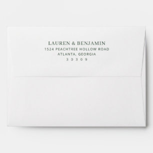 Elegant Black Minimalist Typographic Envelope