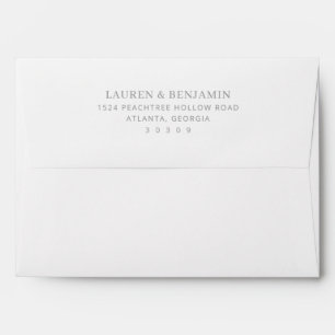 Elegant Black Minimalist Typographic Envelope