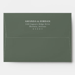 Elegant Black Minimalist Typographic Envelope