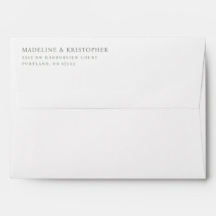 Elegant Black Minimalist Typographic Envelope