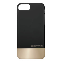 Elegant Black&Nacre Metallic iPhone 7 Case