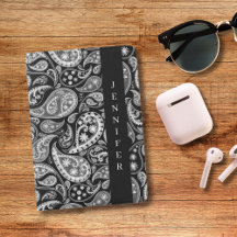 Elegant Black Paisley