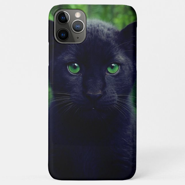 Elegant Black Panther Phone Case – Wild & Stylish  (Back)