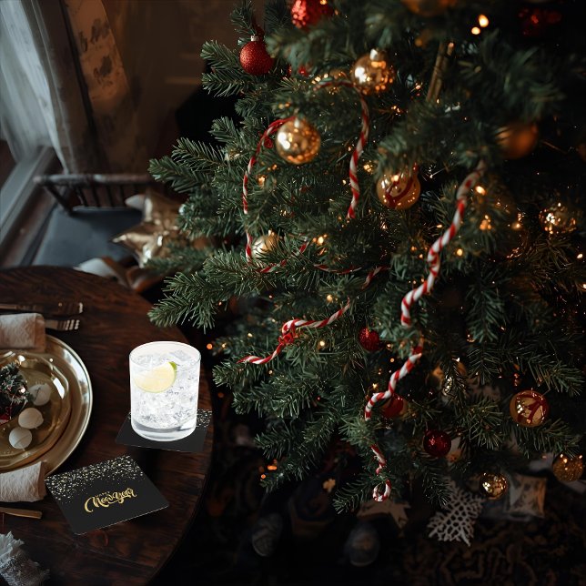 Elegant Black Paper Coaster (Creator Uploaded)