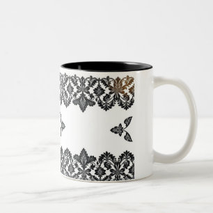 Elegant Black Pattern Ceramic Mug - Stylish and So
