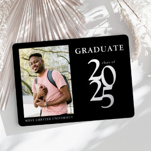 Elegant Black Photo 2025 Graduation Party