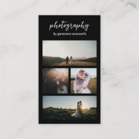 Elegant Black Photo Collage Modern Photography