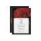 Elegant Black Red Poppy Wedding Save The Date