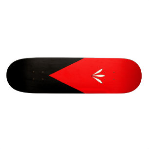 Elegant Black & Red Triangle Skateboard