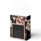 Elegant black rose gold birthday favours template