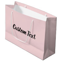 Elegant Black Script Text Template Pale Pink