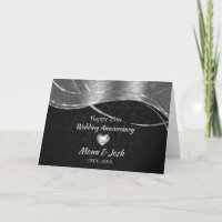 Elegant Black & Silver Damask