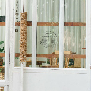 Elegant Black Small Business Opening Hours