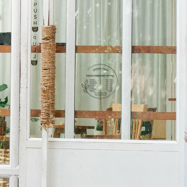 Elegant Black Small Business Opening Hours (Creator Uploaded)