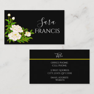 Elegant Black Standard, 3.5" x 2.0" Business Card