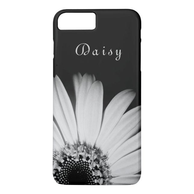 Elegant Black  Sunflower Personalised name Case-Mate iPhone Case (Back)