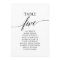 Elegant Black Table Number 5 Seating Chart