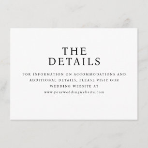 Elegant Black Typographic Enclosure Card