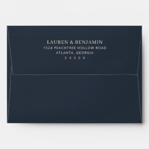 Elegant Black Typographic Envelope