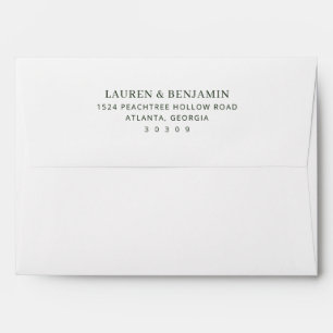 Elegant Black Typographic Envelope