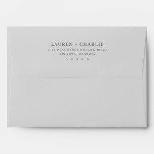 Elegant Black Typographic Envelope