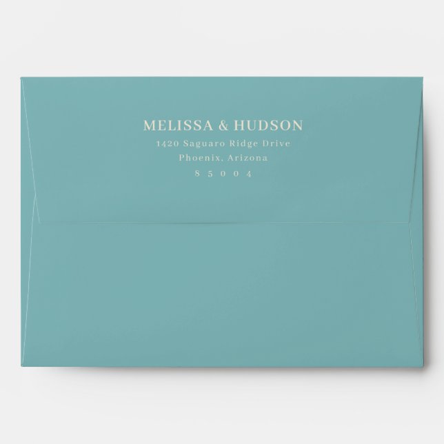 Elegant Black Typographic Envelope (Back (Top Flap))