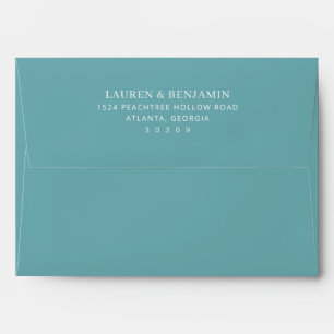 Elegant Black Typographic Envelope